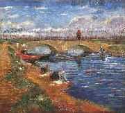 Vincent Van Gogh The Gleize Bridge over the Vigueirat Canal oil